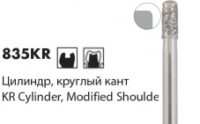 Алмазные боры NTI 835KR [Цилиндр круглый кант] L3мм/ L4мм