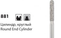 Алмазные боры NTI 881 (цилиндр круглый, L8 мм)