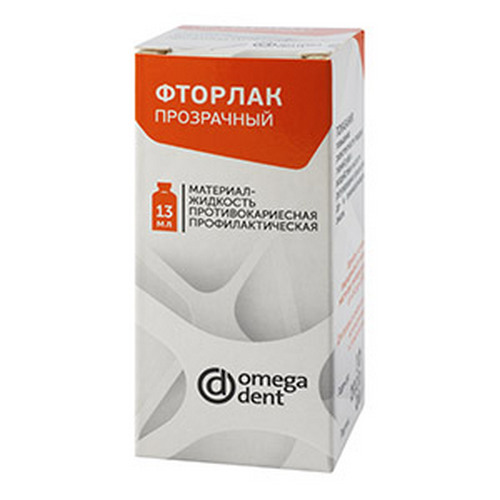 Фторлак прозрачный жидкость (13 мл) Омега-Дент Фторлак прозрачный жидкость (13 мл) Омега-Дент