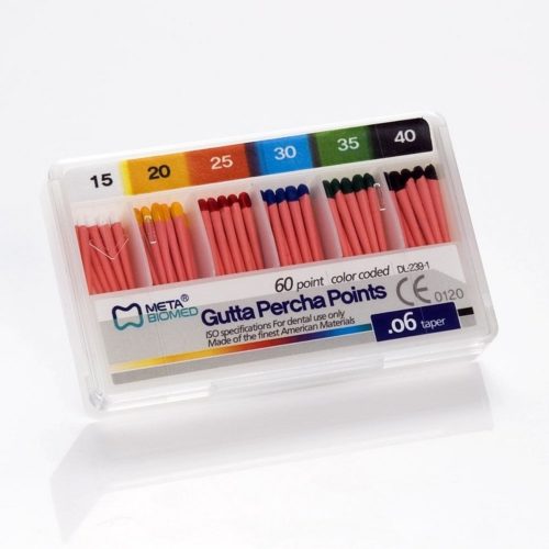 Гуттаперчивые штифты .06 кон., 60шт., META BIOMED
