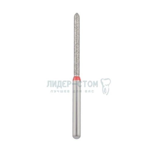 879L-012F-FG Бор алмазный NTI Торпеда удлинненная D1,2мм / Мелкое зерно(Красный)