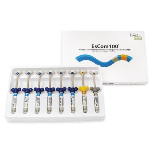 EsCom 100 Kit / ЭсКом Кит набор большой (8шпр. х 4гр) Spident универсальный наногибридный композит