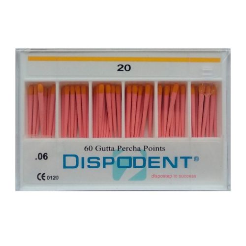Гуттаперчивые штифты .06 кон., 60 шт., Dispodent / Дисподент