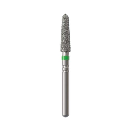 Бор алмазный NTI 878KSE-022C-FG (Торпеда коническая) D2,2мм / Грубый(Зеленый)