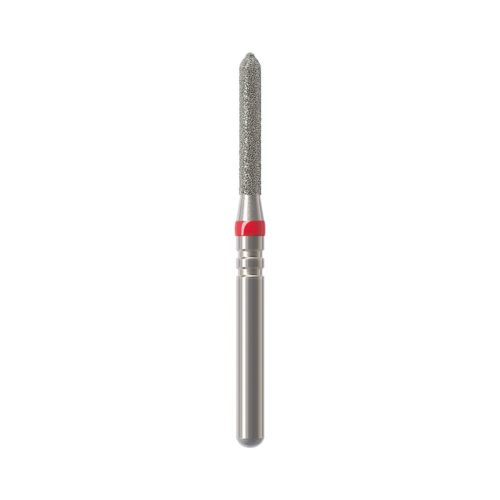 Бор алмазный NTI 878SE-012F-FG (Торпеда) D1,2мм / Мелкое зерно(Красный)