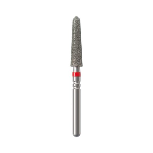 Бор алмазный NTI 879KSE-024F-FG (Торпеда коническая) D2,4мм / Мелкое зерно(Красный)