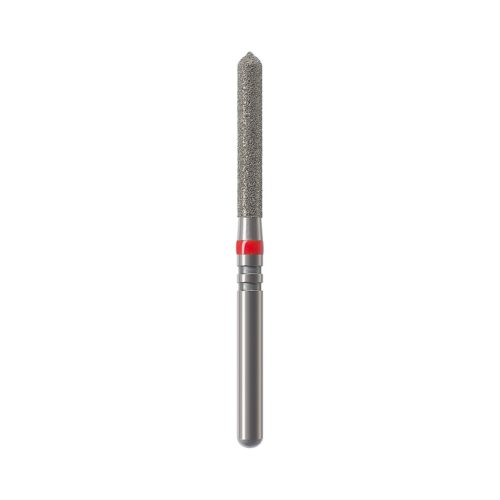 Бор алмазный NTI 879SE-015F-FG (Торпеда) D1,5мм / Мелкое зерно (Красный)