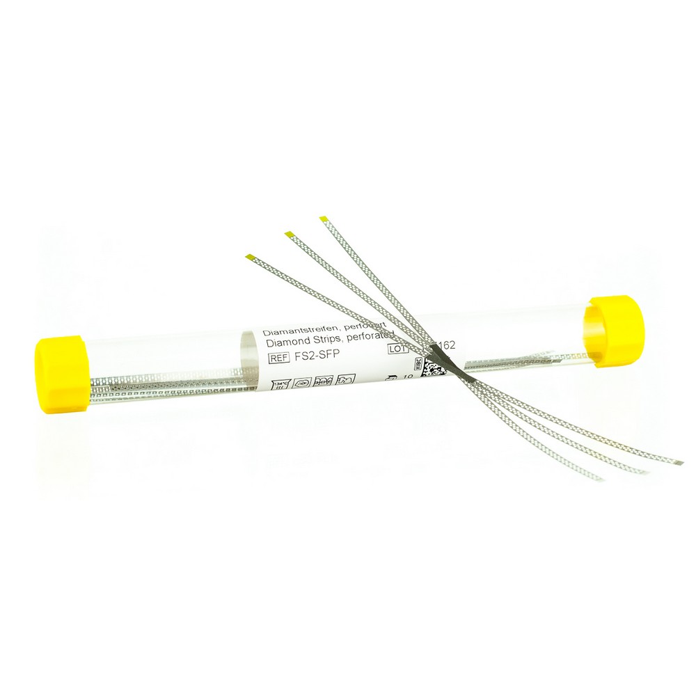 FS2-SFP NTI Штрипсы алмазные перфорированные 2,5мм (10шт), Сверхмелкое зерно (Желтые) / Толщина 0,08мм FS2-SFP NTI Штрипсы алмазные перфорированные 2,5мм (10шт), Сверхмелкое зерно (Желтые) / Толщина 0,08мм — изображение 2